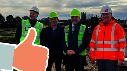 Op de bouw directie Mooiland, Gemeente en de ontwikkelaars